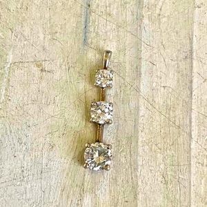 Sterling graduated journey CZ pendant